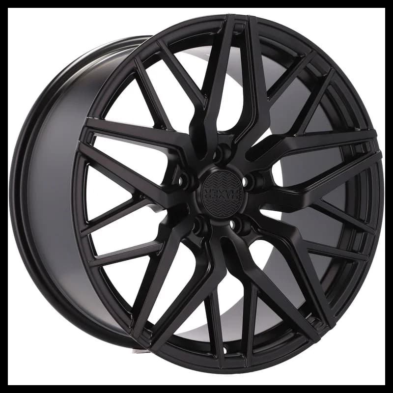 4 jantes 7.5 17 5x114.3 fluotournage noir brillant