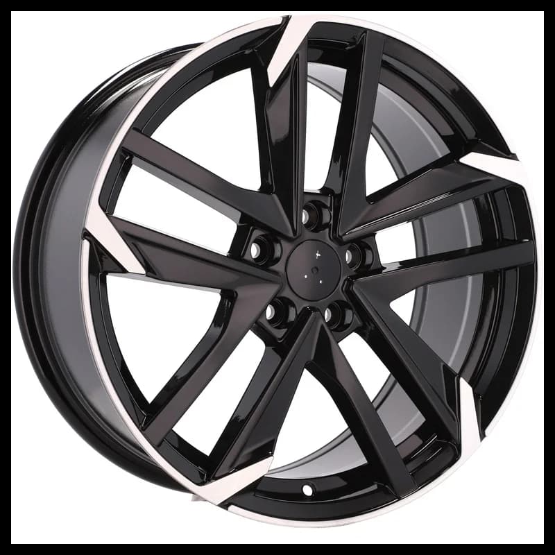 4 jantes 7.5 17 5x108 design peugeot noir brillant