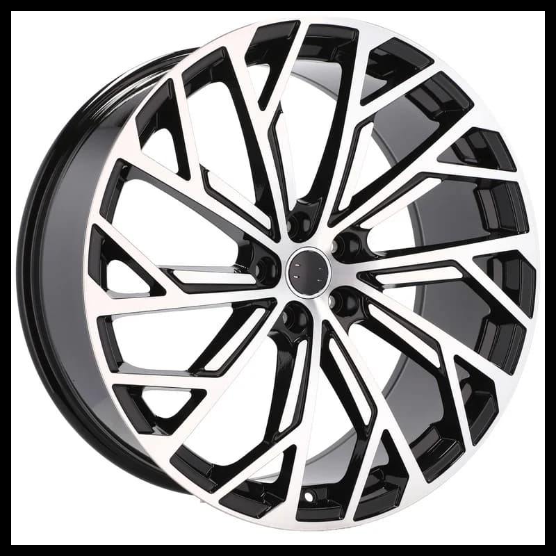4 jantes 9.0 20 5x112 design audi fluotournage noir brillant