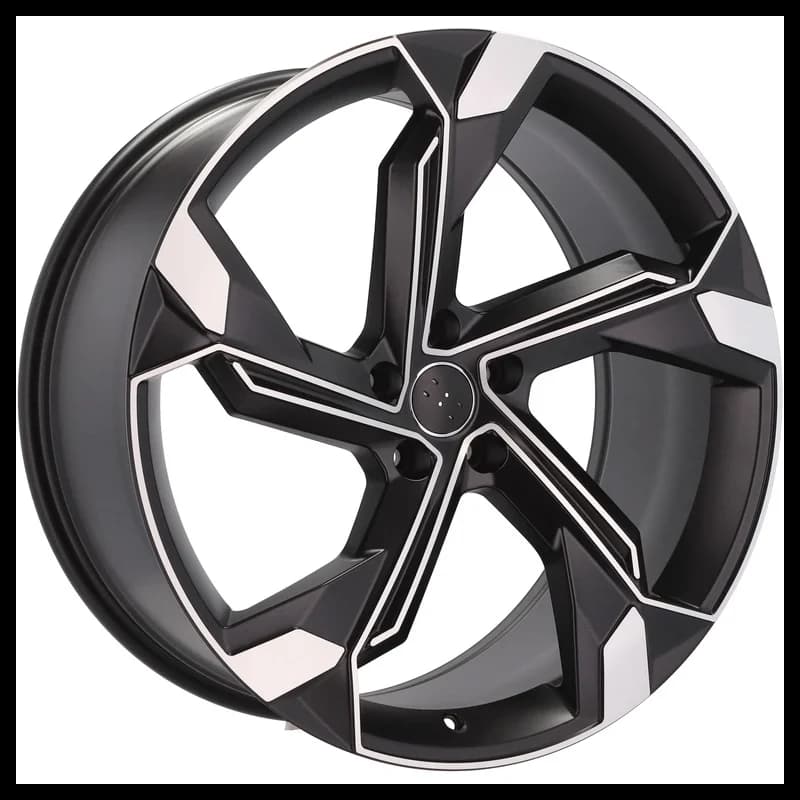 4 jantes 10.0 22 5x112 design audi noir brillant