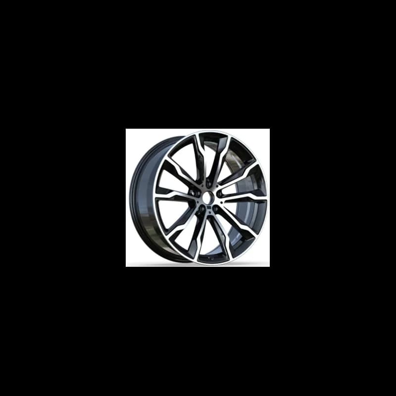 4 jantes 8.0 20 5x112 design bmw fluotournage noir brillant