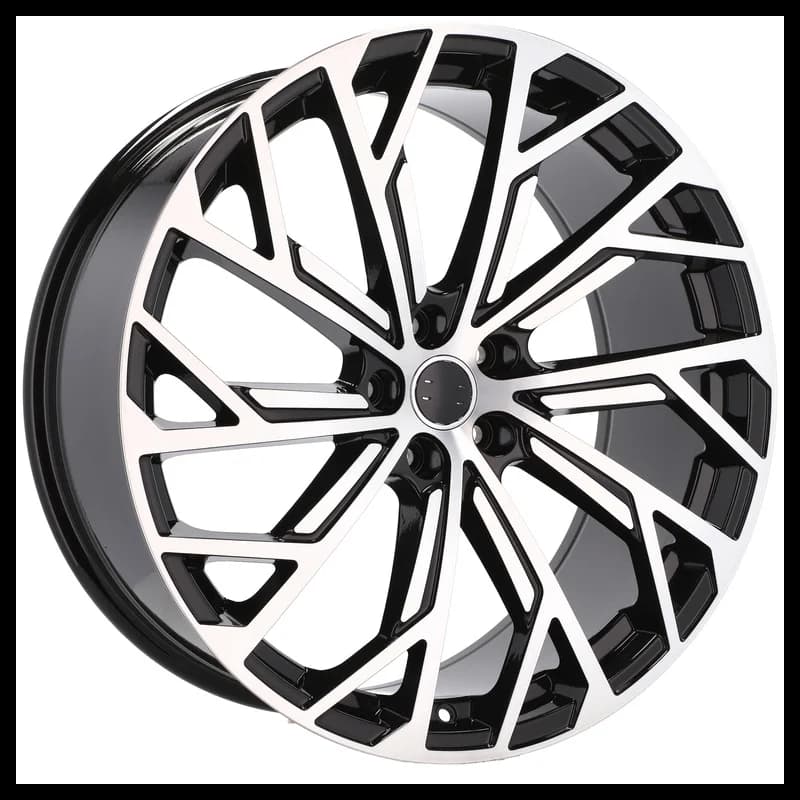 4 jantes 8.5 19 5x112 design audi fluotournage noir brillant