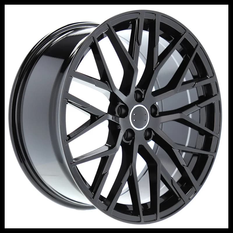 4 jantes 8.5 19 5x112 design audi fluotournage noir brillant
