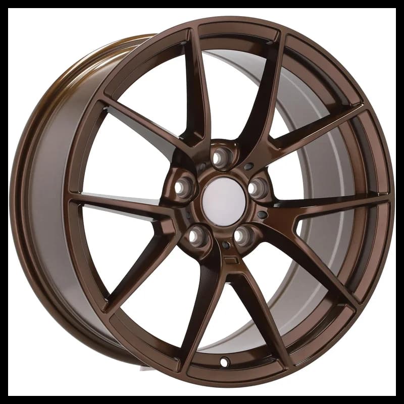 4 jantes 8.5 20 5x120 design bmw fluotournage brun brillant