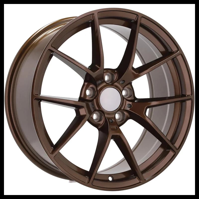 4 jantes 8.0 18 5x120 design bmw fluotournage brun brillant