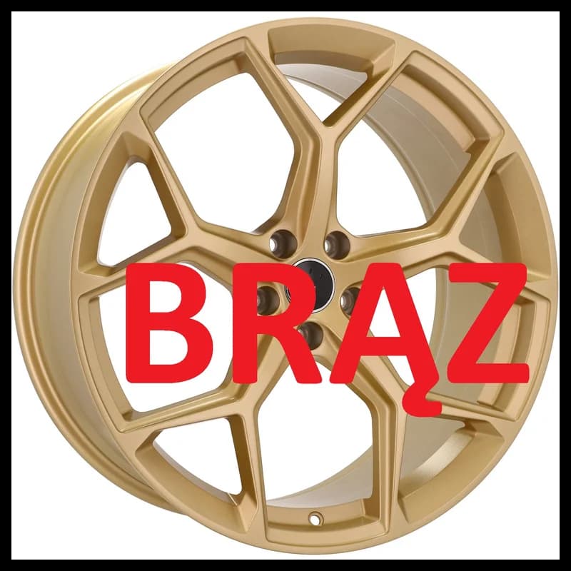 4 jantes 9.0 21 5x112 design audi fluotournage brun brillant