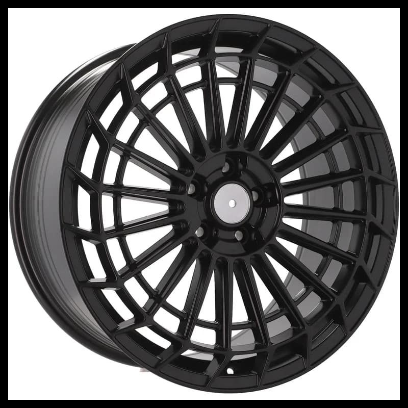4 jantes 8.5 20 5x112 design mercedes fluotournage noir mat