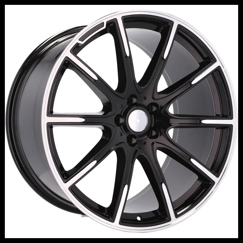 4 jantes 8.5 20 5x112 design mercedes fluotournage noir brillant