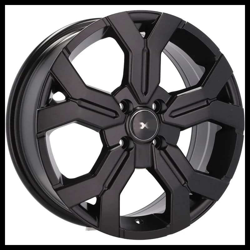 4 jantes 6.5 16 4x100 design dacia noir brillant