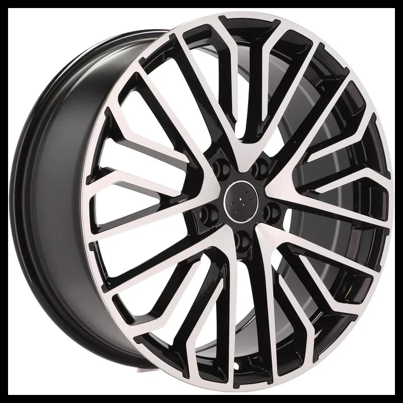4 jantes 9.0 20 5x112 design audi fluotournage noir brillant