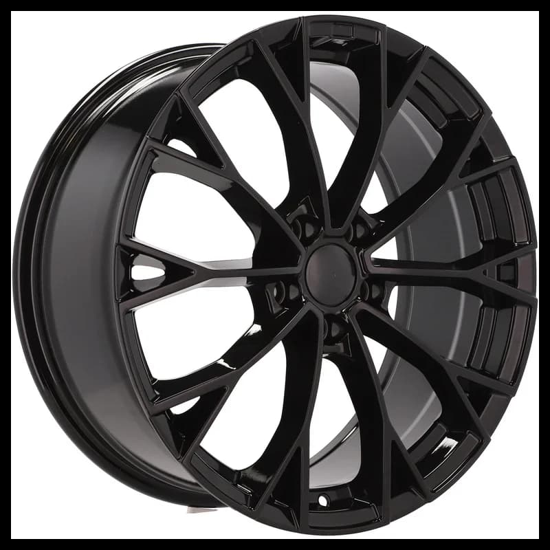 4 jantes 7.5 19 5x112 design volkswagen fluotournage noir brillant
