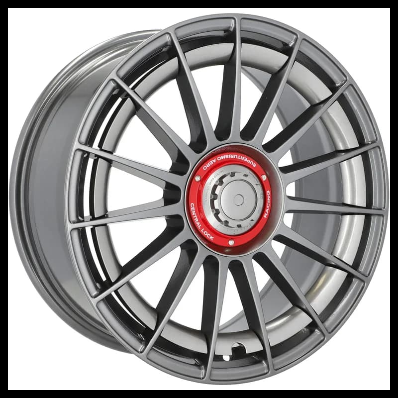 4 jantes 8.0 18 5x114.3 fluotournage gris brillant
