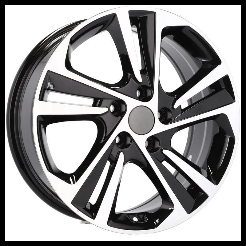 4 jantes 6.0 15 5x114.3 design hyundai noir brillant