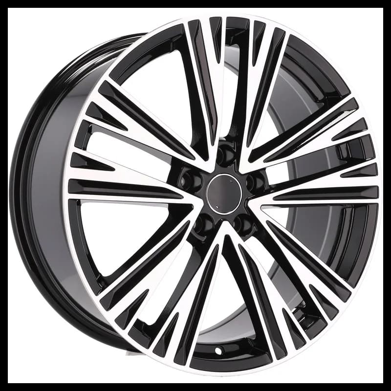4 jantes 8.5 19 5x112 design audi fluotournage noir brillant