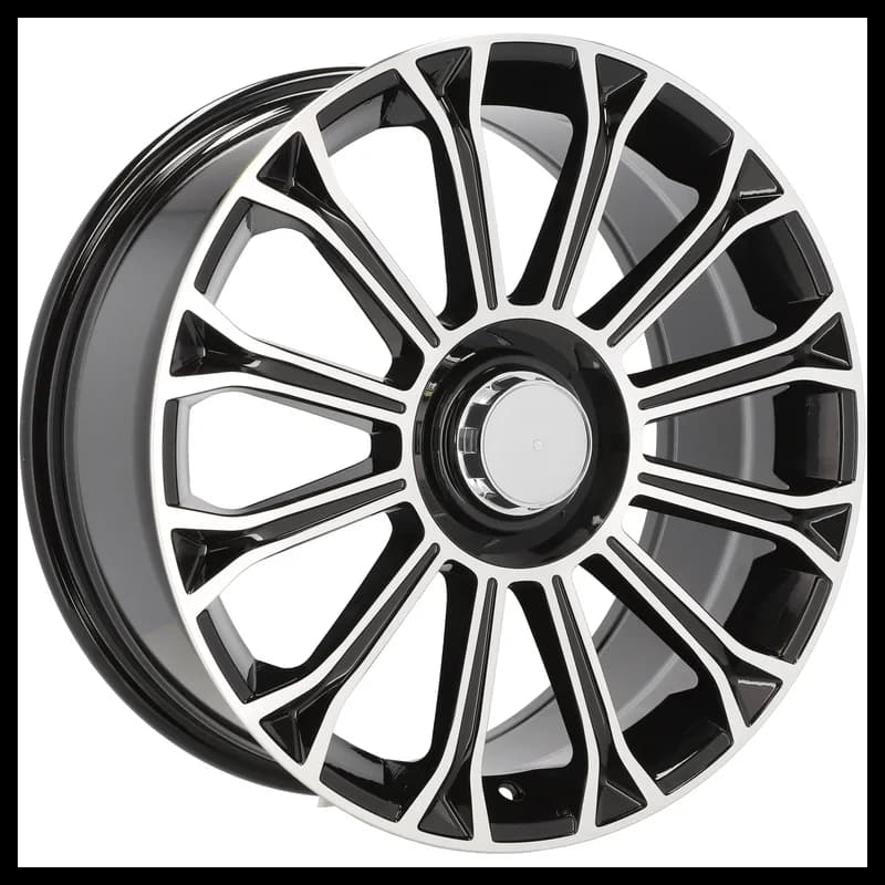 4 jantes 8.5 20 5x112 design mercedes fluotournage noir brillant