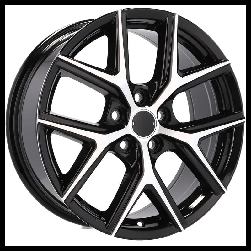 4 jantes 7.5 18 5x114.3 design toyota noir brillant