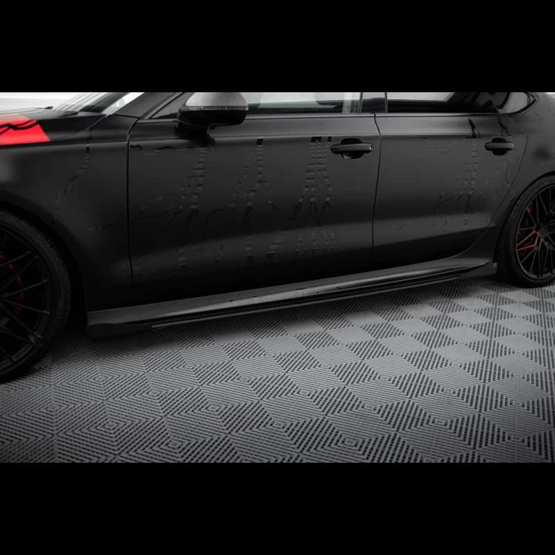 Street pro side skirts diffusers + flaps audi a7 rs7 look c7