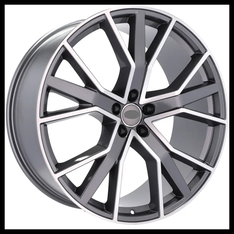 4 jantes 10.0 22 5x112 design audi fluotournage gris mat
