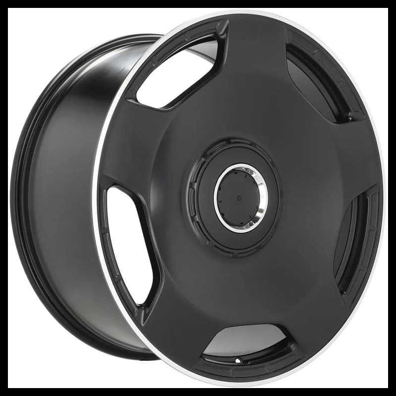 4 jantes 10.0 22 5x130 design mercedes fluotournage noir mat