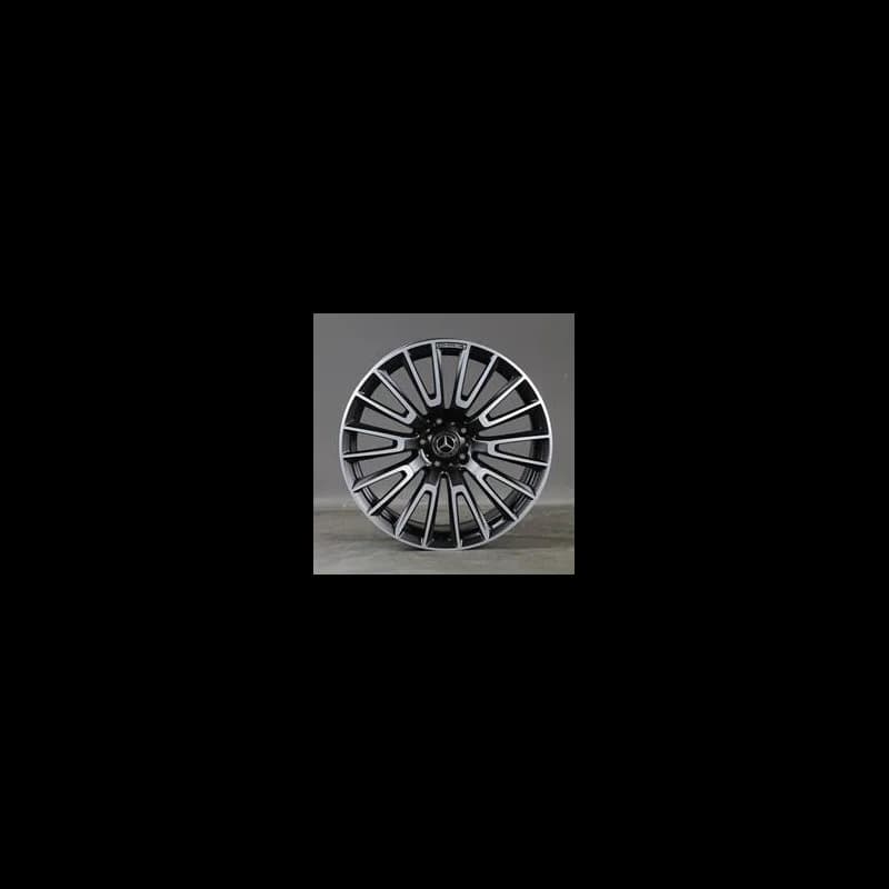 4 jantes 10.0 22 5x130 design mercedes fluotournage noir brillant