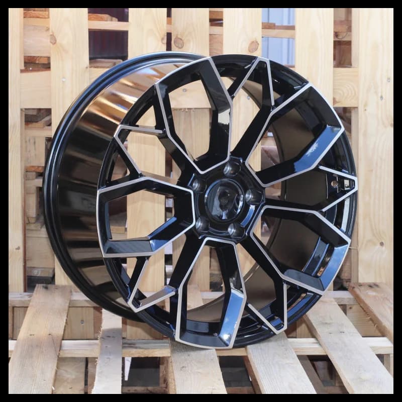 4 jantes 10.0 21 5x130 design porsche noir brillant