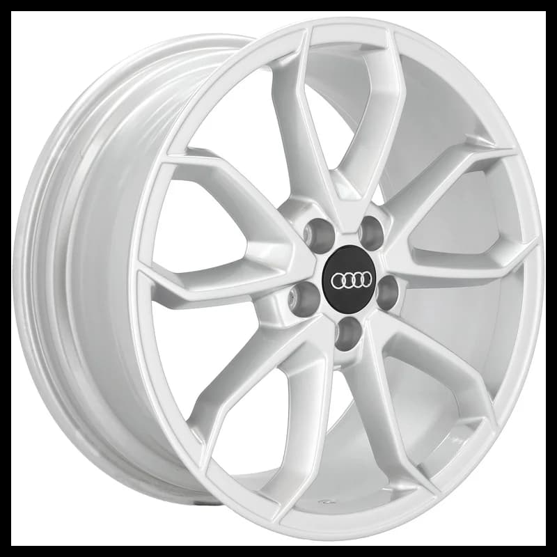 4 jantes 7.5 17 5x100 design audi argent brillant