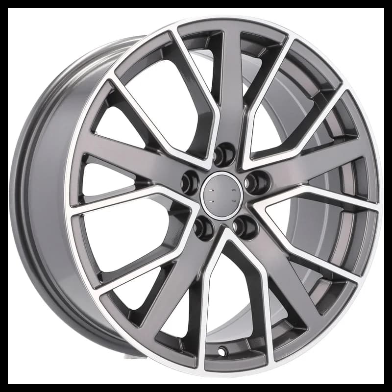 4 jantes 8.5 19 5x112 design audi fluotournage gris brillant