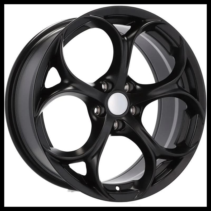 4 jantes 8.0 19 5x110 design alfa romeo fluotournage noir brillant
