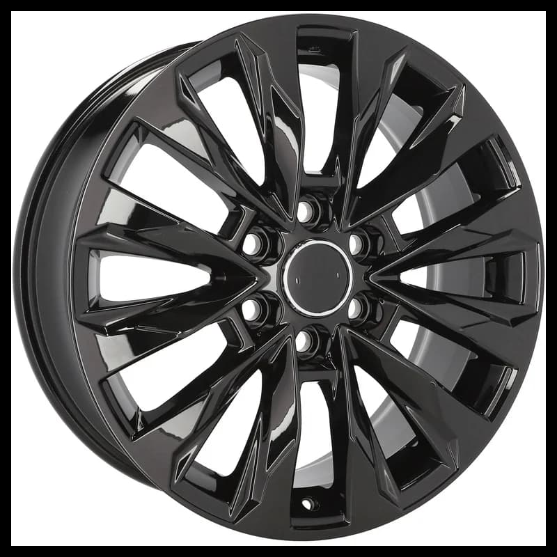 4 jantes 8.0 20 6x139.7 design toyota noir brillant