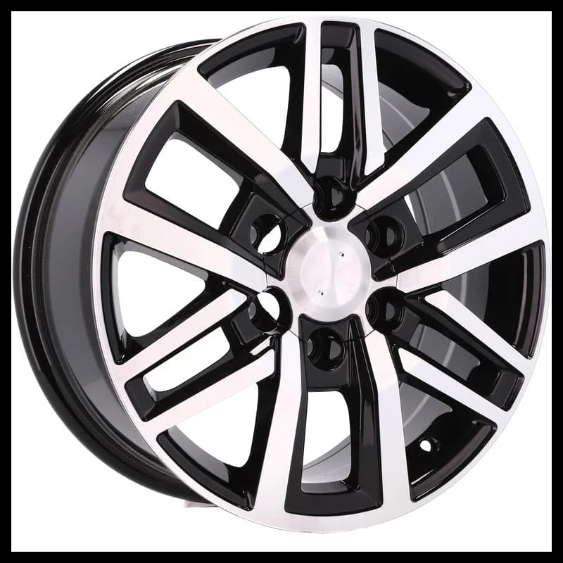4 jantes 7.5 18 6x139.7 design toyota noir brillant