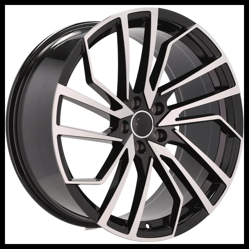 4 jantes 9.0 20 5x112 design audi fluotournage noir brillant