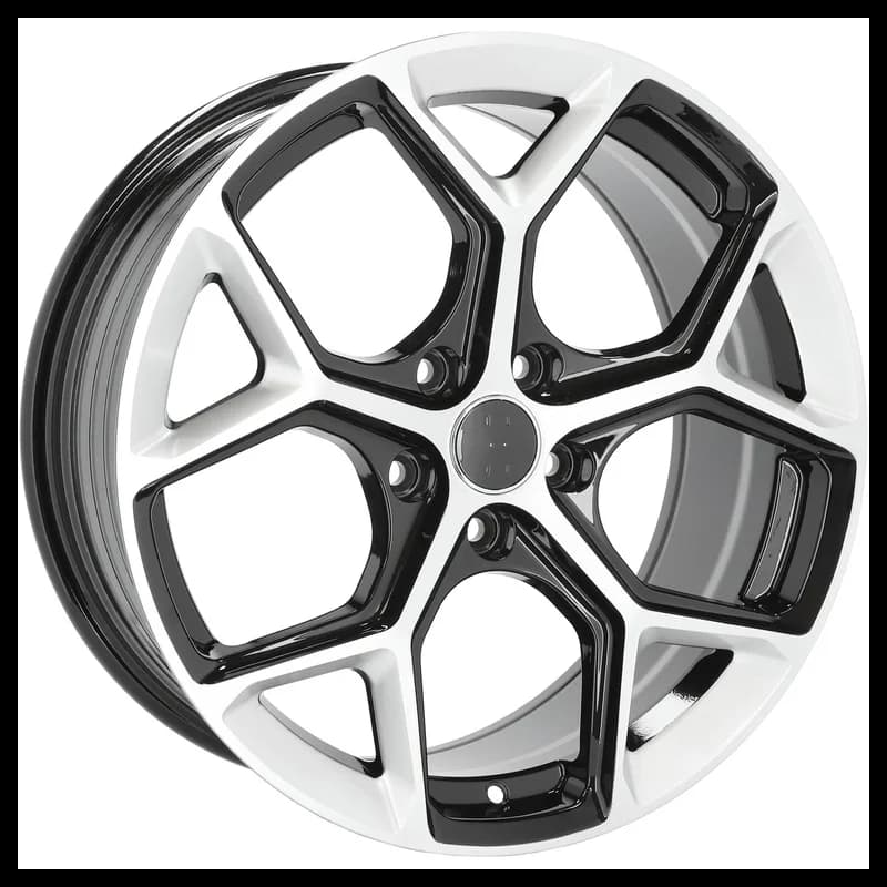 4 jantes 8.0 18 5x112 design audi fluotournage noir brillant