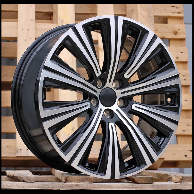 4 jantes 8.5 19 5x108 design volvo fluotournage noir brillant