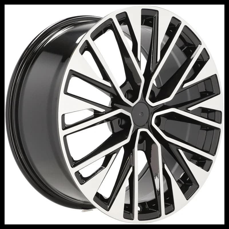4 jantes 9.0 20 5x112 design audi fluotournage noir brillant