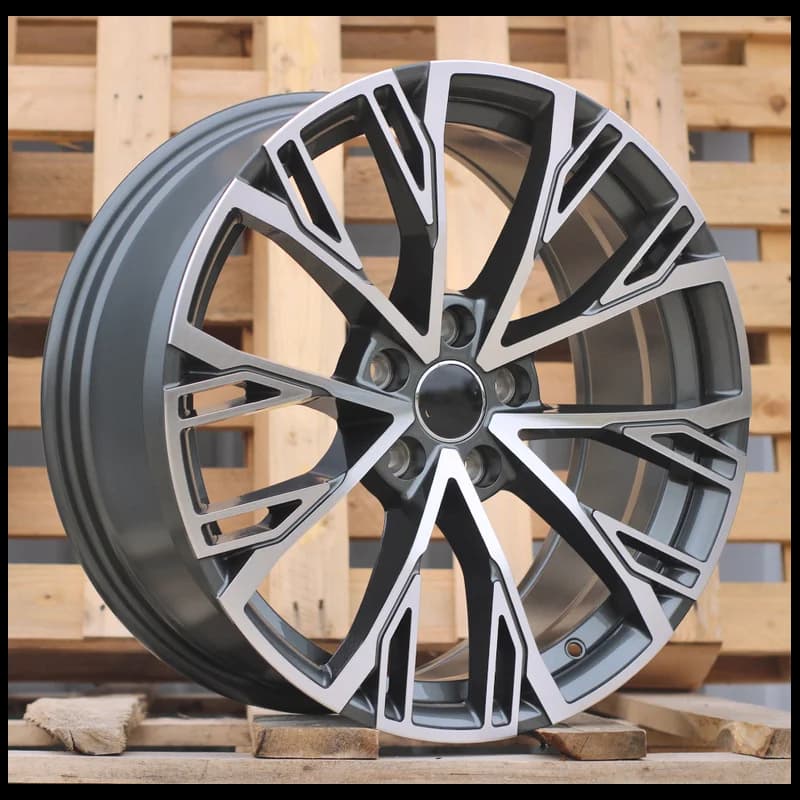 4 jantes 8.0 18 5x112 design audi fluotournage gris brillant
