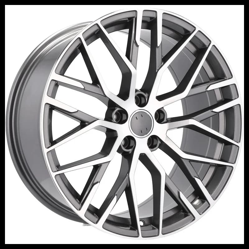 4 jantes 8.5 19 5x112 design audi fluotournage gris brillant