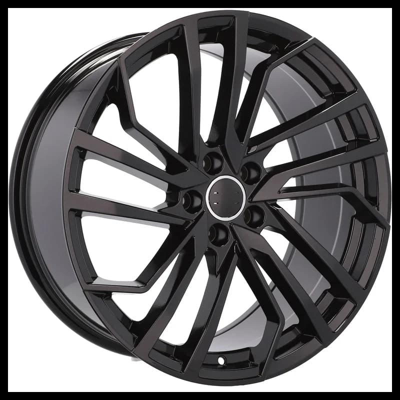 4 jantes 9.0 20 5x112 design audi fluotournage noir brillant