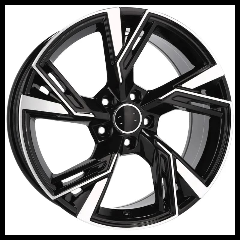 4 jantes 8.5 19 5x112 design audi fluotournage noir brillant