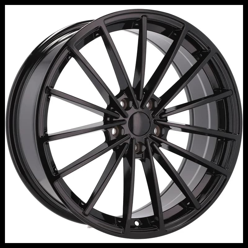 4 jantes 8.0 18 5x112 design volkswagen fluotournage noir brillant