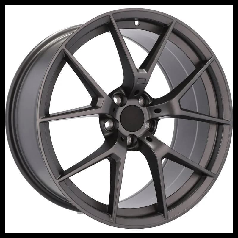 4 jantes 9.5 19 5x120 design bmw fluotournage gris brillant