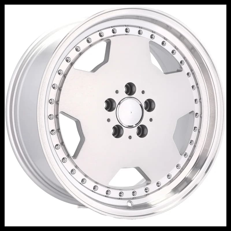 4 jantes 9.0 18 5x112 design mercedes fluotournage argent brillant