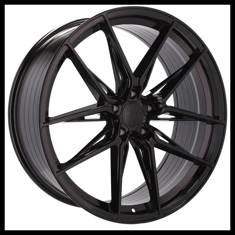 4 jantes 10.5 21 5x112 fluotournage noir brillant