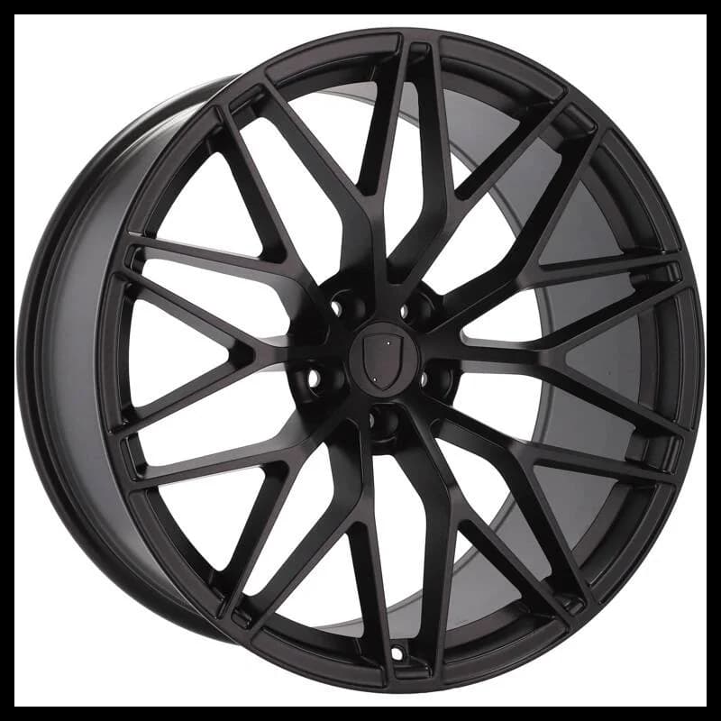 4 jantes 9.5 21 5x112 design porsche fluotournage noir mat