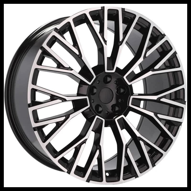 4 jantes 10.5 20 5x112 design bmw fluotournage noir brillant