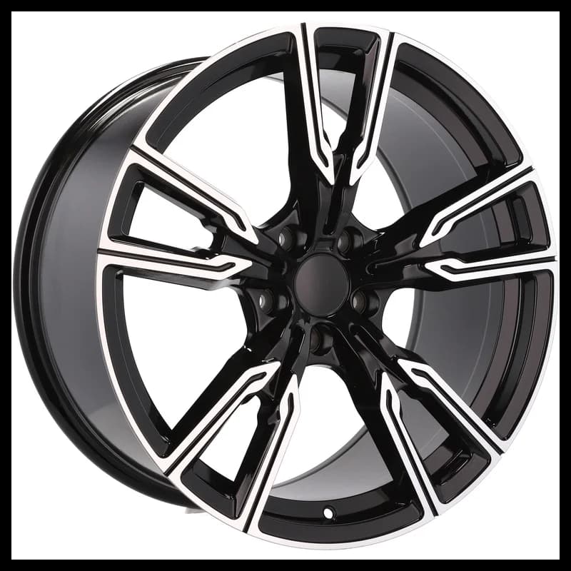 4 jantes 10.5 20 5x112 design bmw fluotournage noir brillant