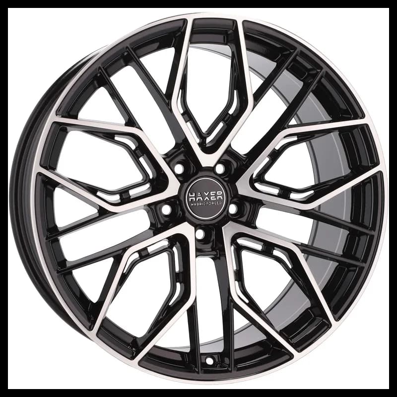 4 jantes 10.5 22 5x112 fluotournage noir brillant