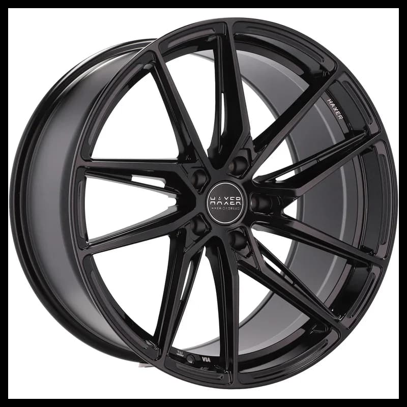 4 jantes 10.5 21 5x112 fluotournage noir brillant
