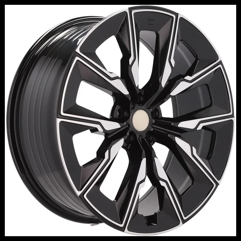 4 jantes 8.5 21 5x112 design bmw fluotournage noir brillant