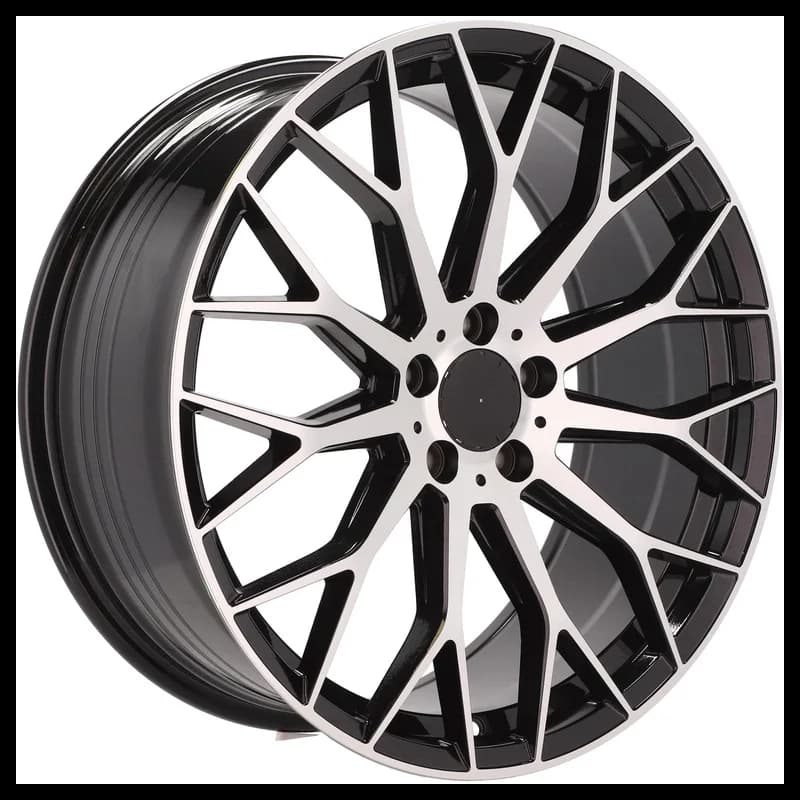 4 jantes 9.5 20 5x112 design mercedes fluotournage noir brillant