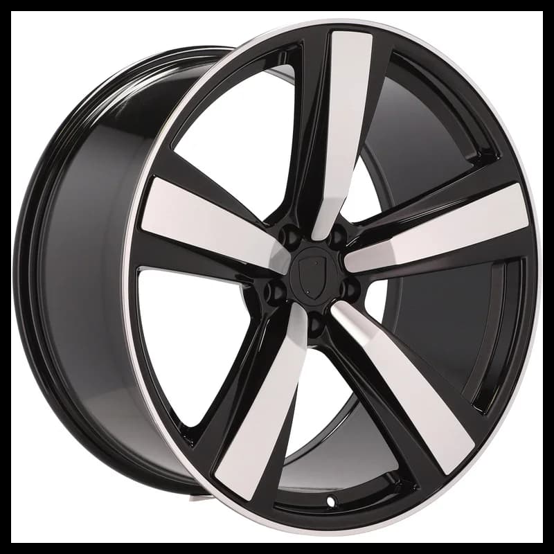 4 jantes 10.0 21 5x112 design porsche fluotournage noir brillant